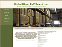 Tablet Screenshot of globaldirectfulfillment.com